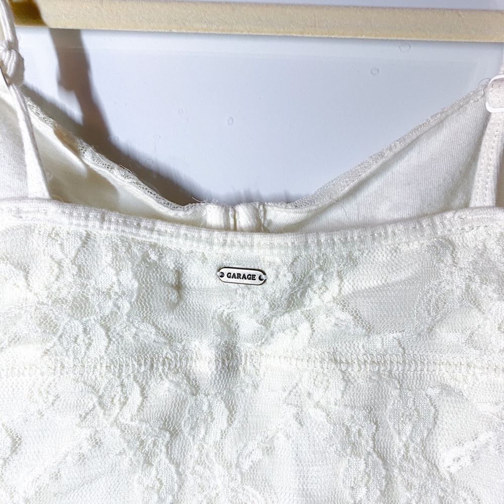 euc Garage nylon lace cropped cami - Picture 4 of 5